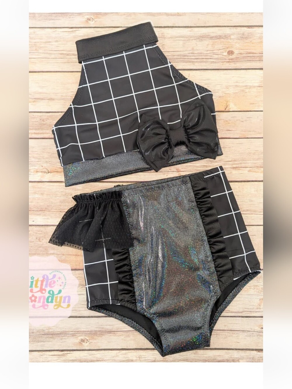 Little Londyn Black Grid Set